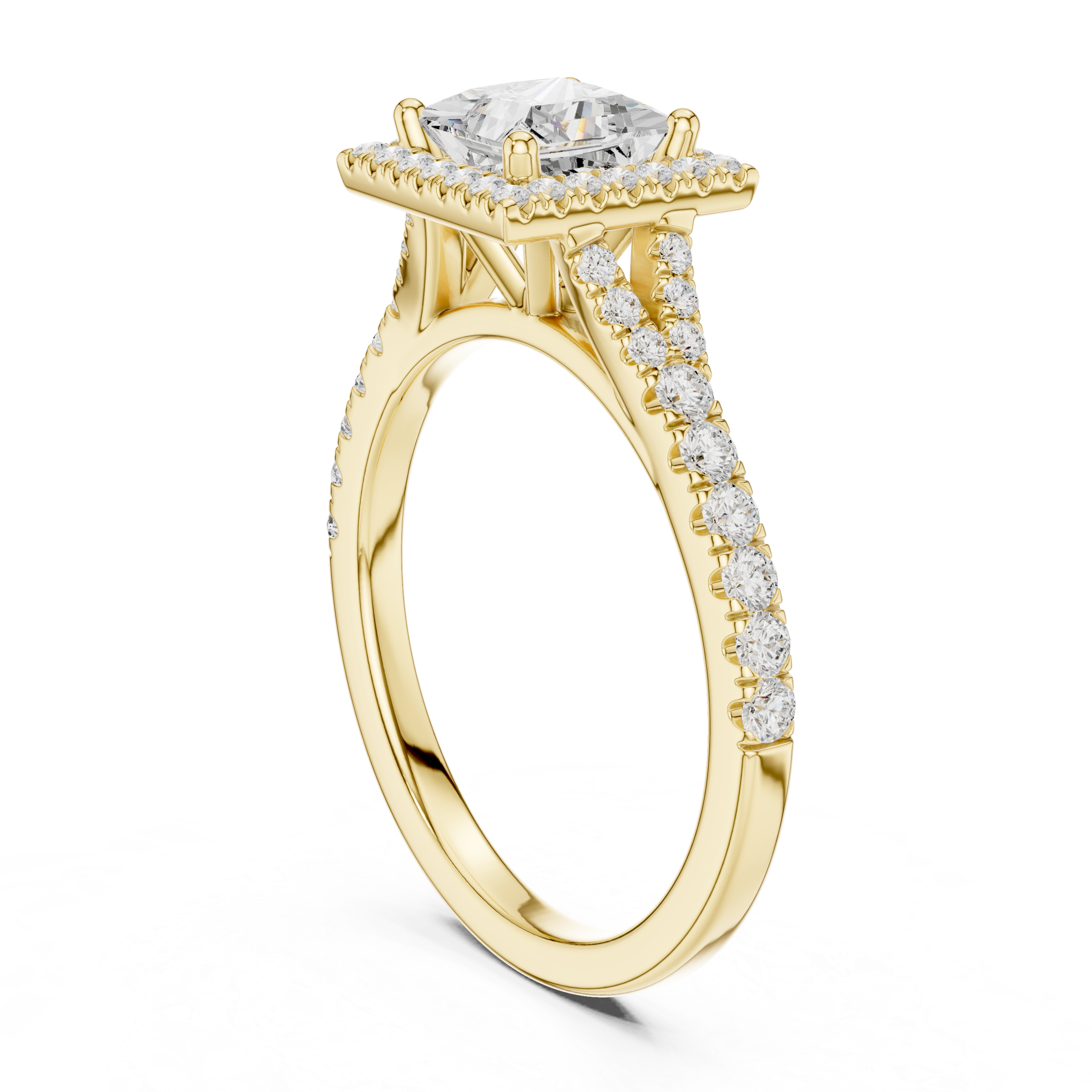 Golden Elegance Lab Grown Diamond Ring