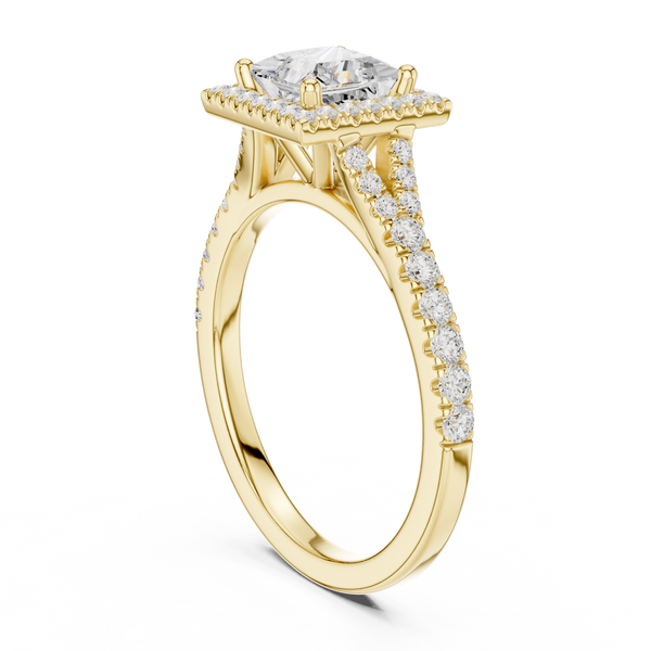 Golden Elegance Lab Grown Diamond Ring