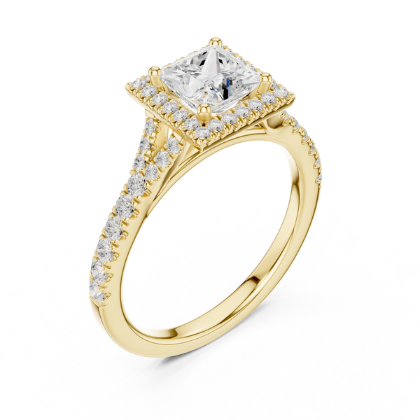 Golden Elegance Lab Grown Diamond Ring