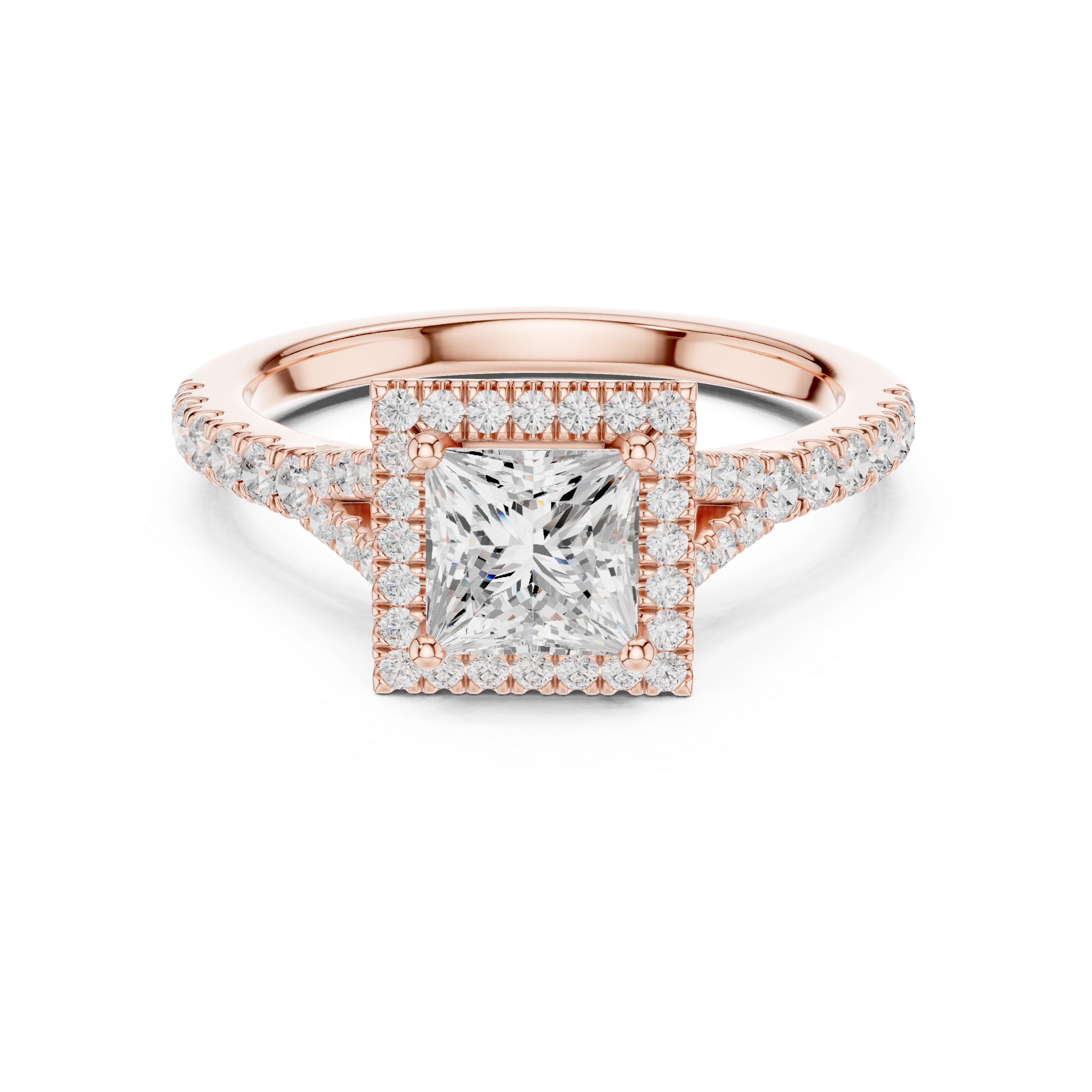 Golden Elegance Lab Grown Diamond Ring