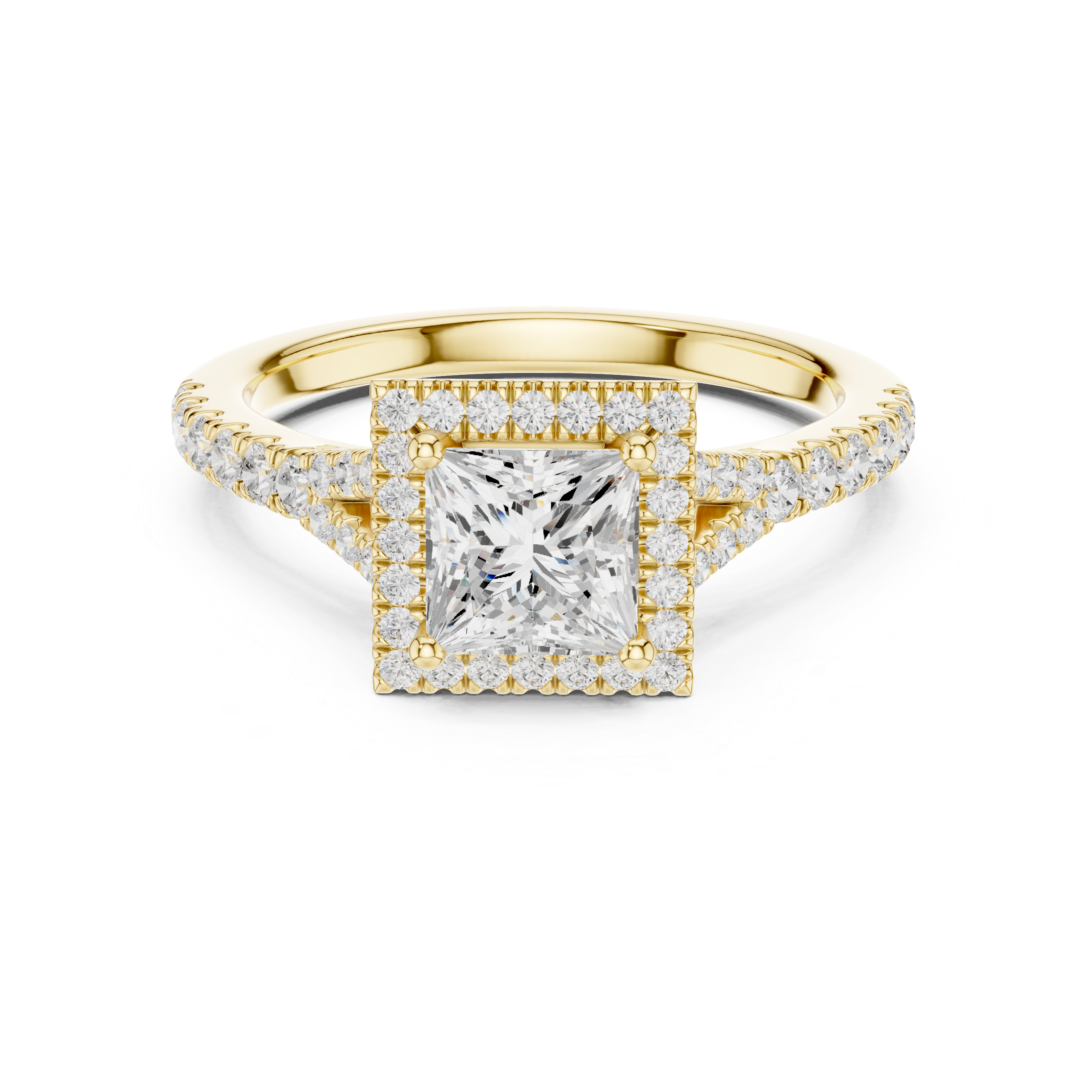 Golden Elegance Lab Grown Diamond Ring