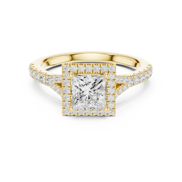 Golden Elegance Lab Grown Diamond Ring