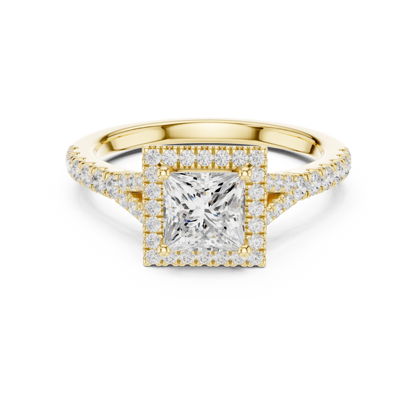 Golden Elegance Lab Grown Diamond Ring