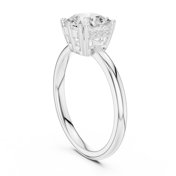 Ivory Elegance Lab Grown Diamond Ring