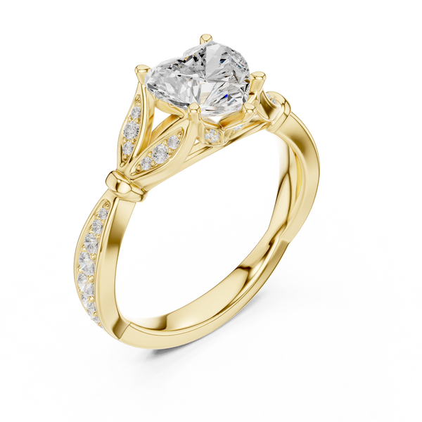 Golden Brilliance Lab Grown Diamond Ring