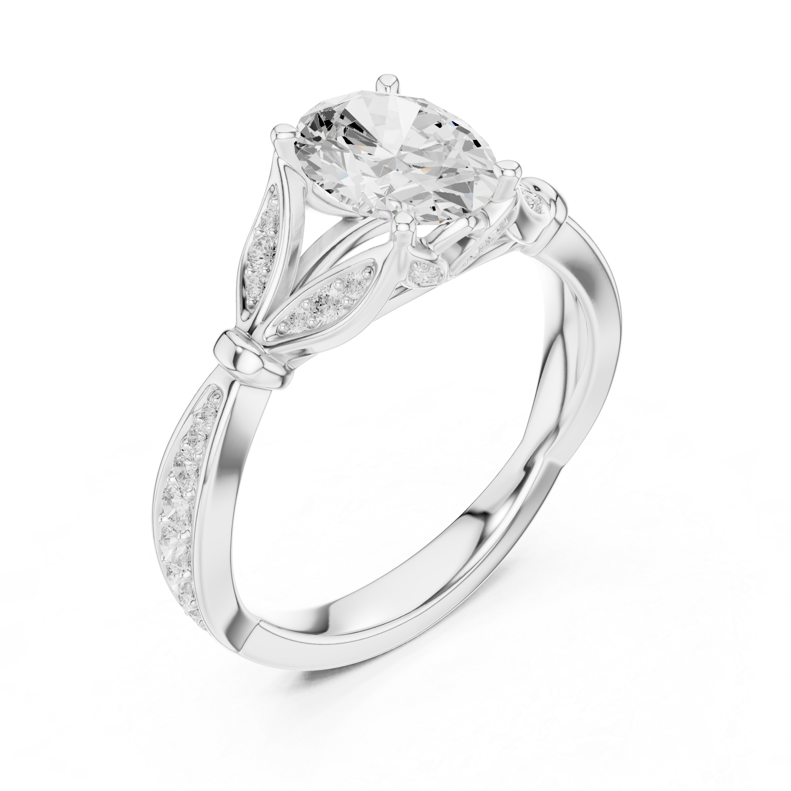 Aurora Glow Lab Grown Diamond Ring