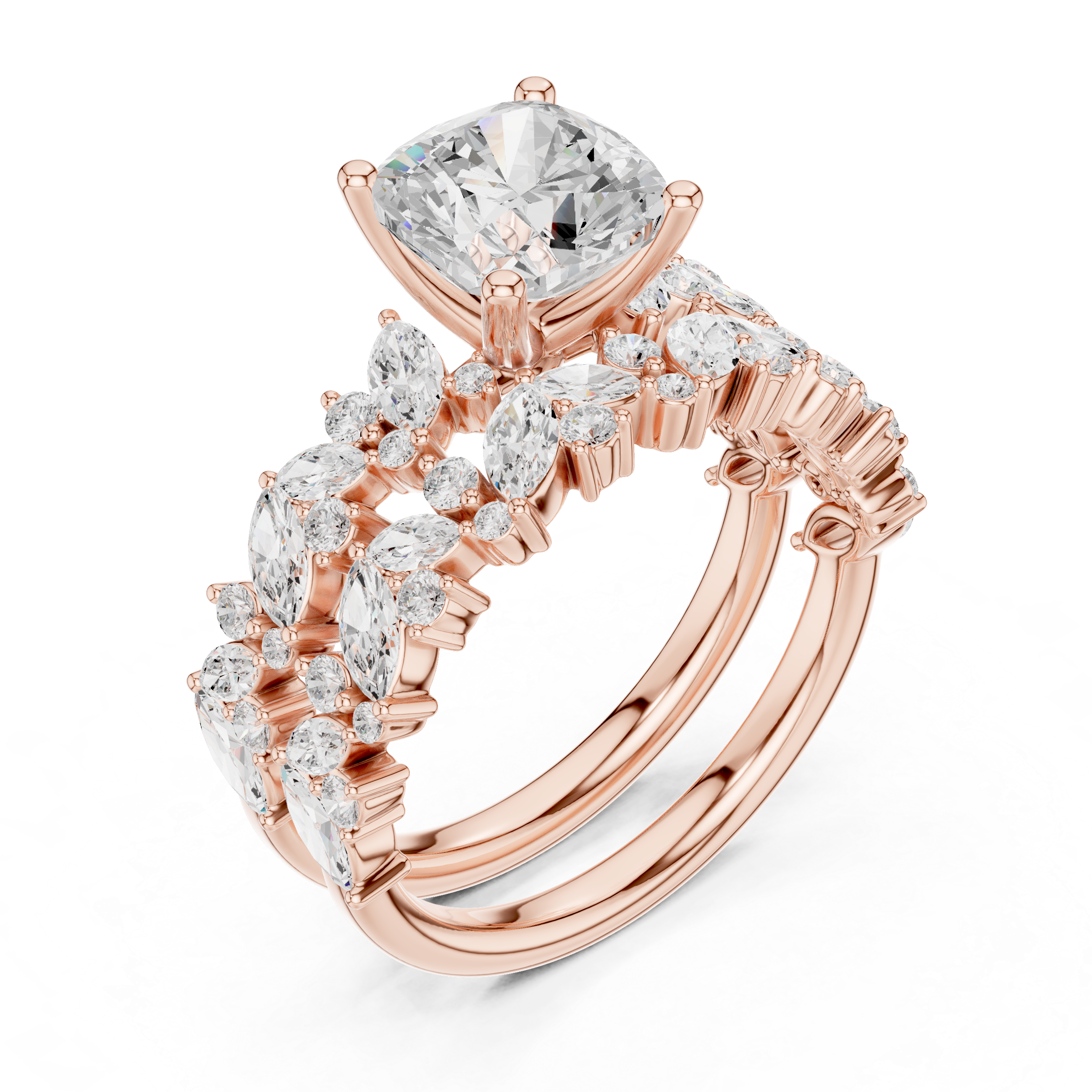 Floral Grace Lab Grown Diamond Ring