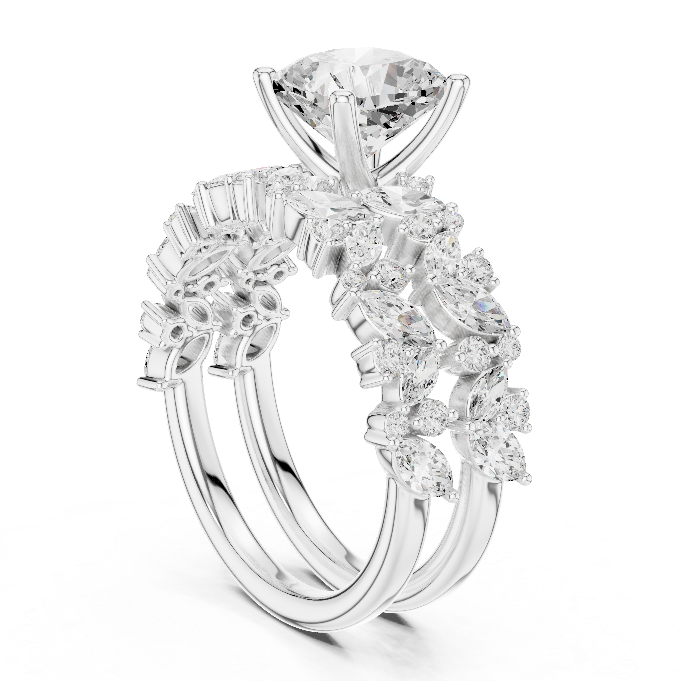 Floral Grace Lab Grown Diamond Ring