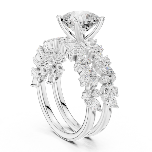 Floral Grace Lab Grown Diamond Ring