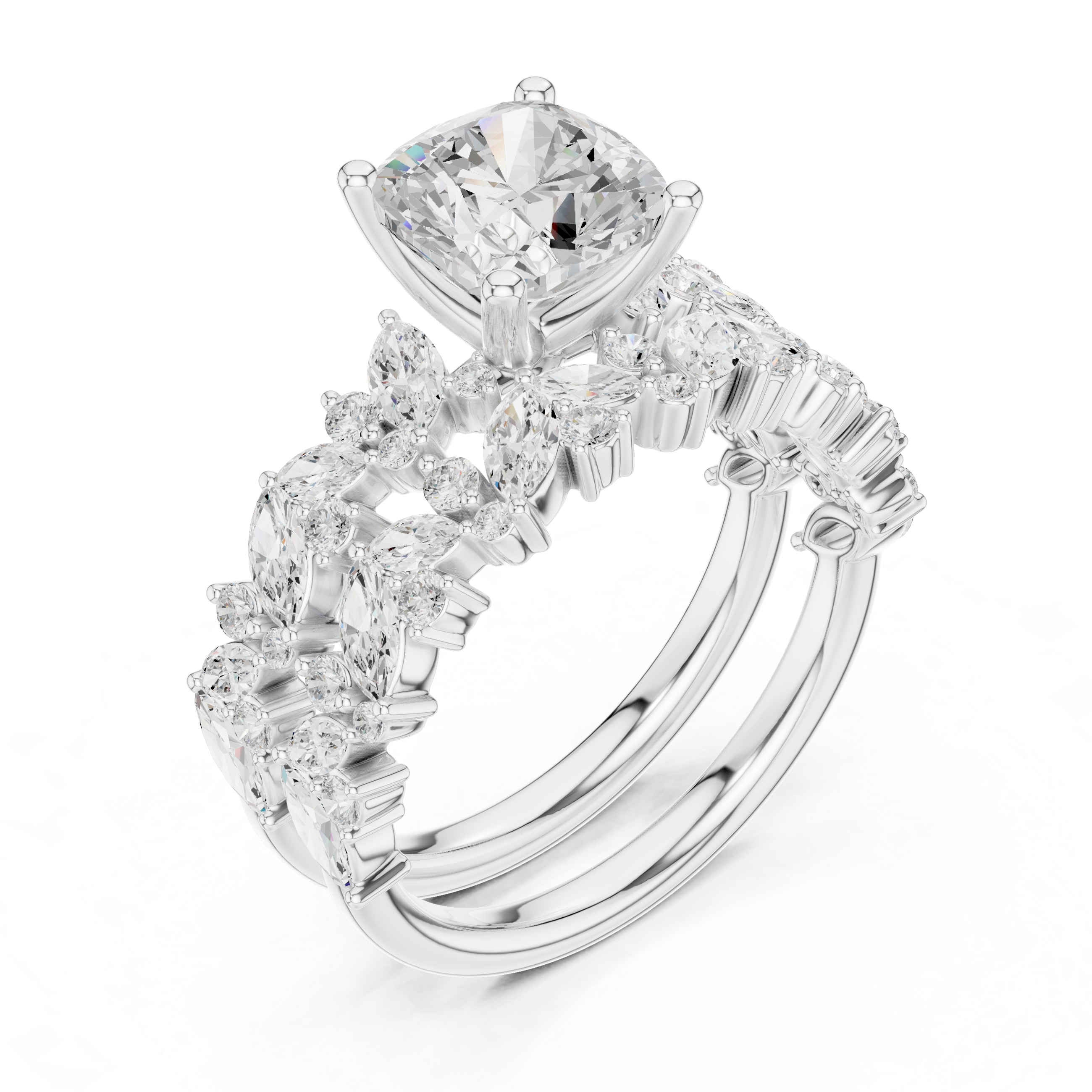 Floral Grace Lab Grown Diamond Ring