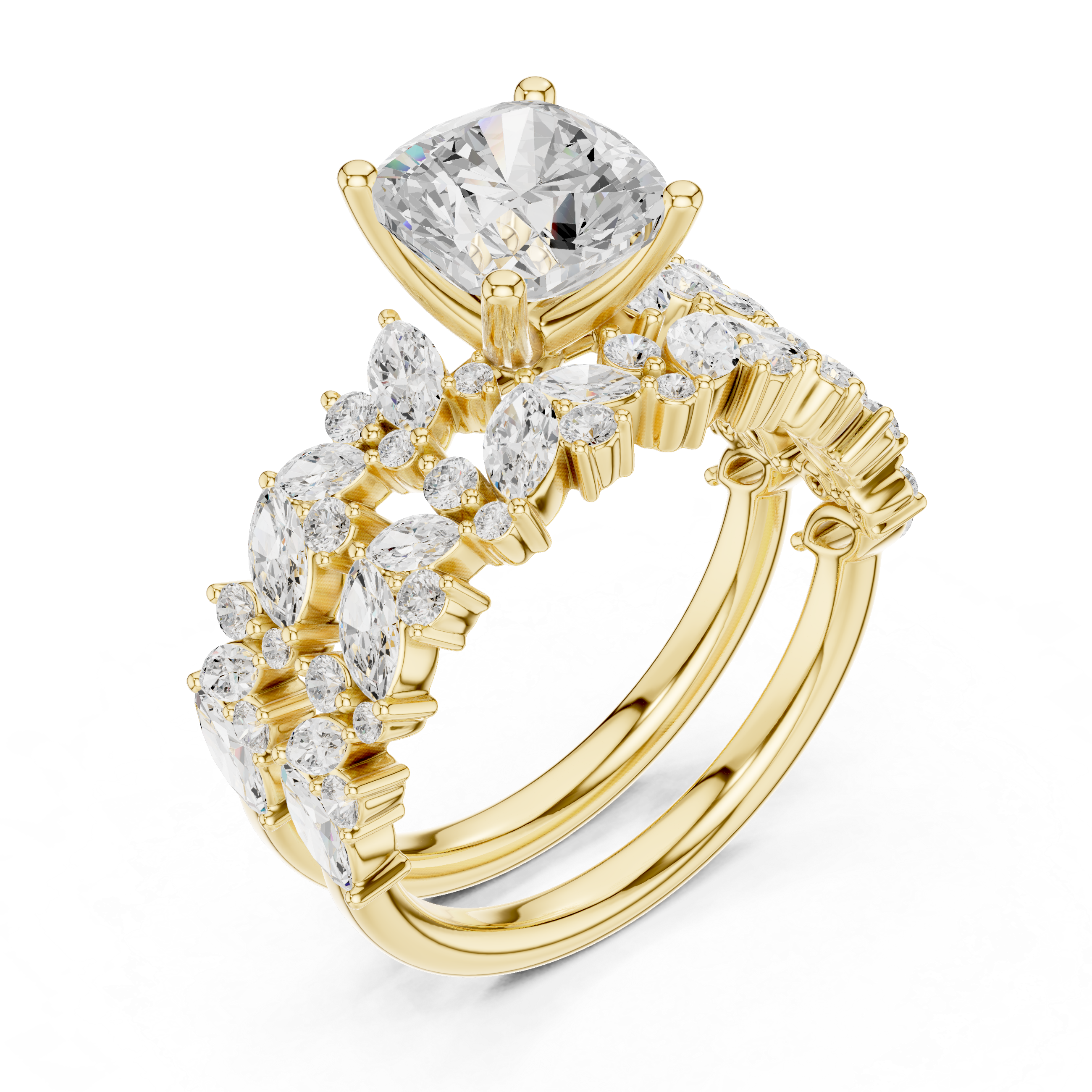 Floral Grace Lab Grown Diamond Ring