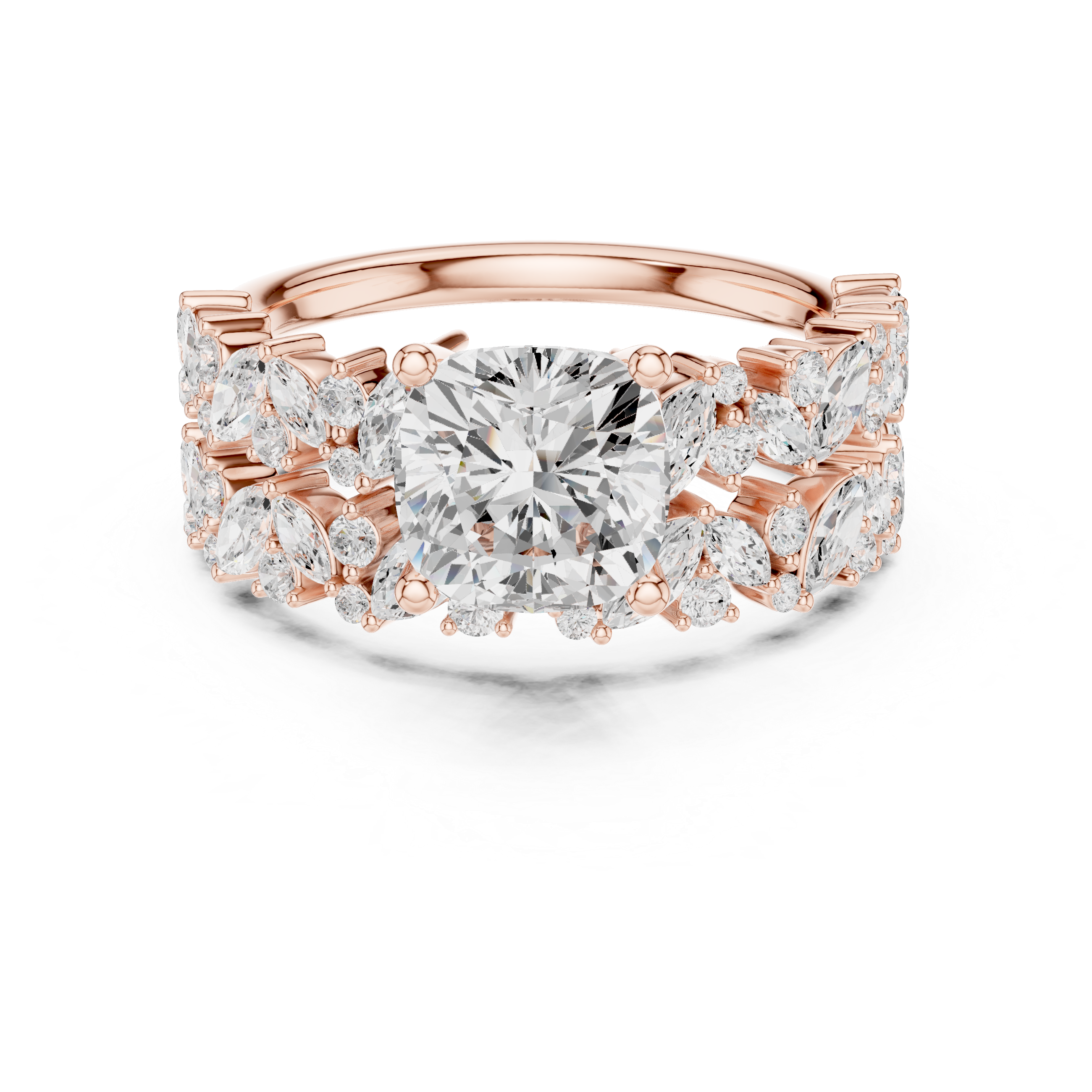 Floral Grace Lab Grown Diamond Ring