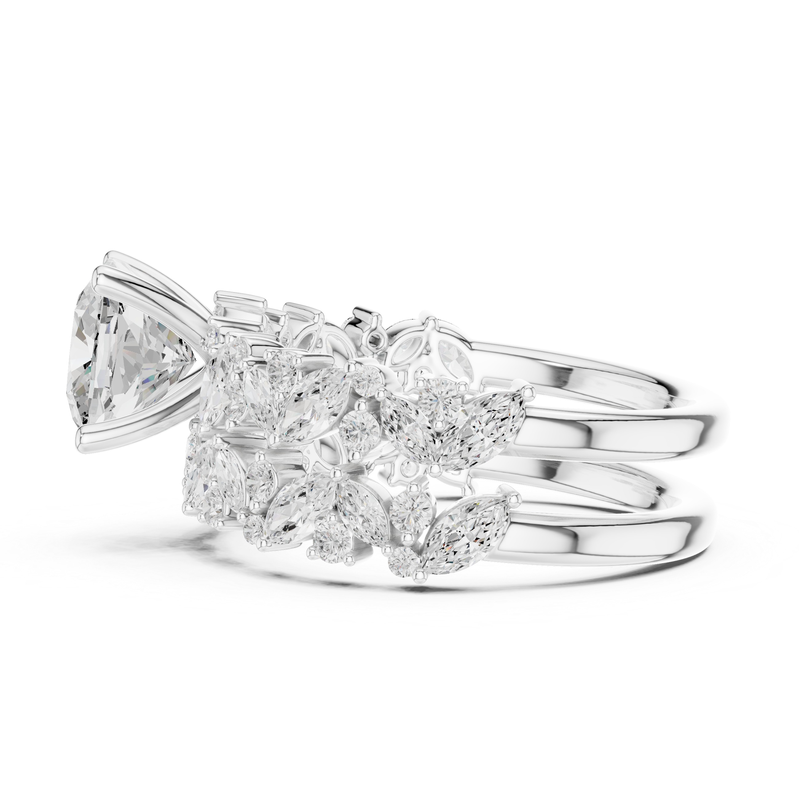 Floral Grace Lab Grown Diamond Ring