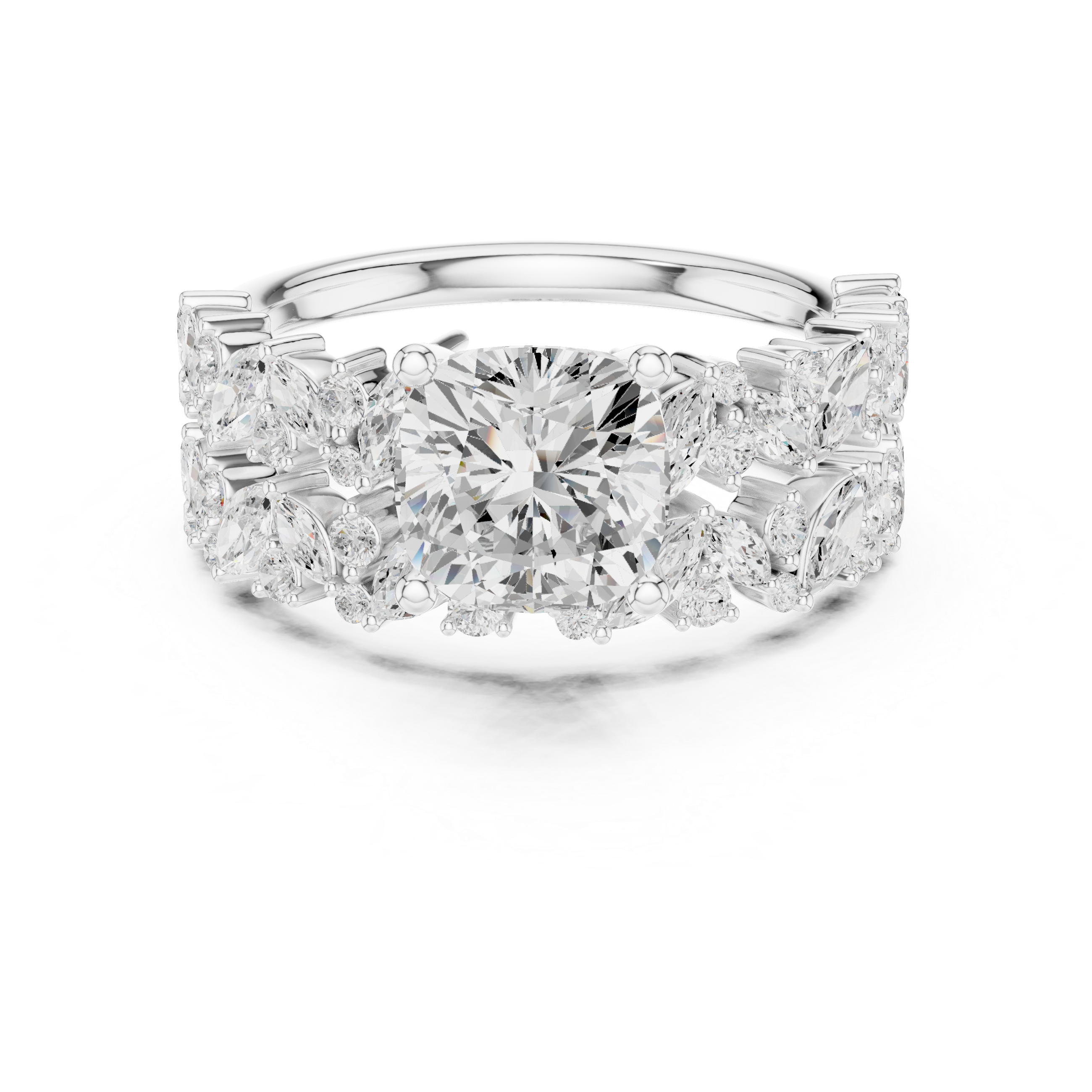 Floral Grace Lab Grown Diamond Ring