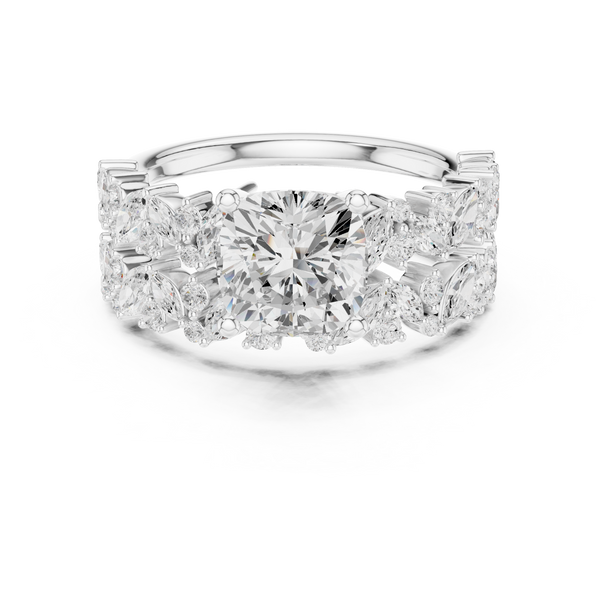 Floral Grace Lab Grown Diamond Ring