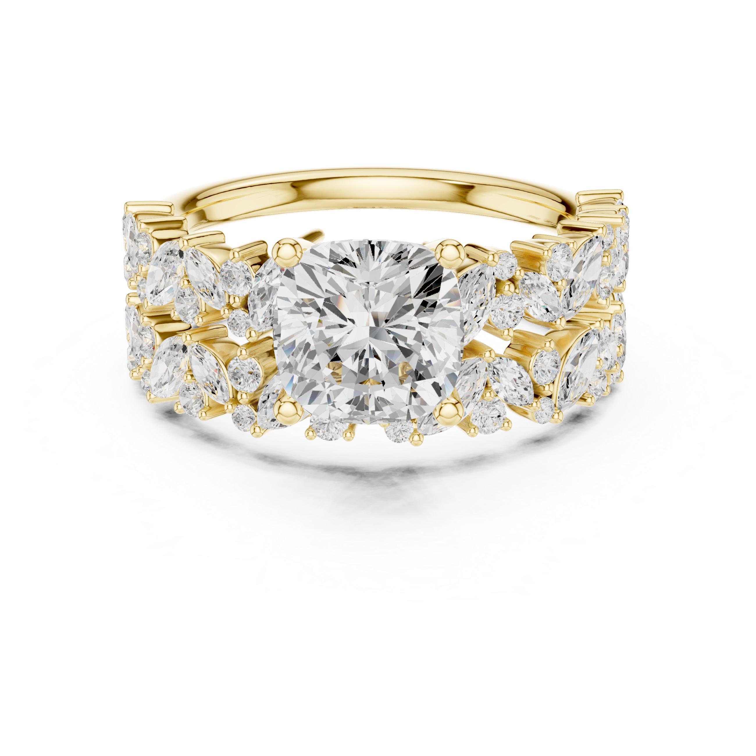 Floral Grace Lab Grown Diamond Ring