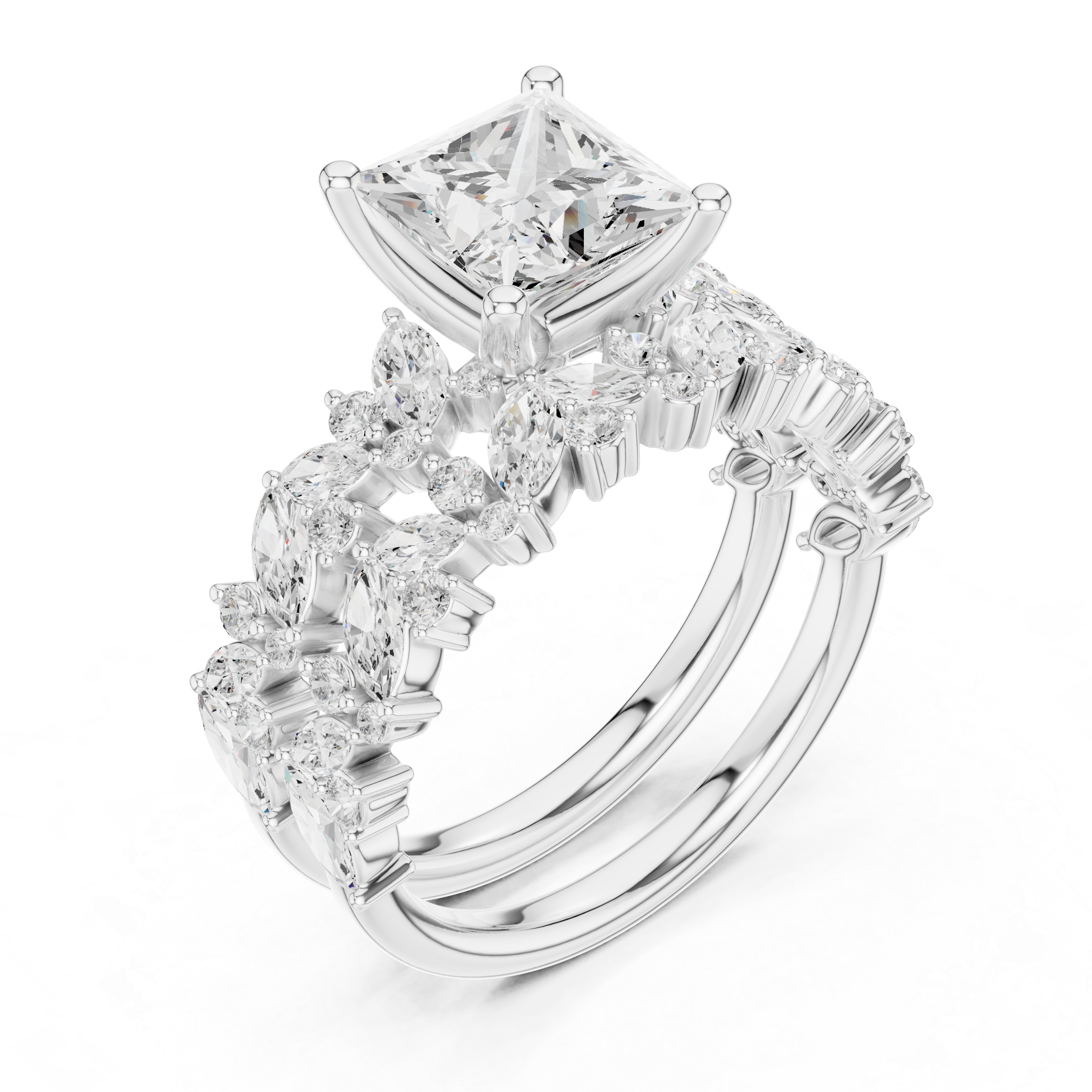 Dazzling Bloom Lab Grown Diamond Ring