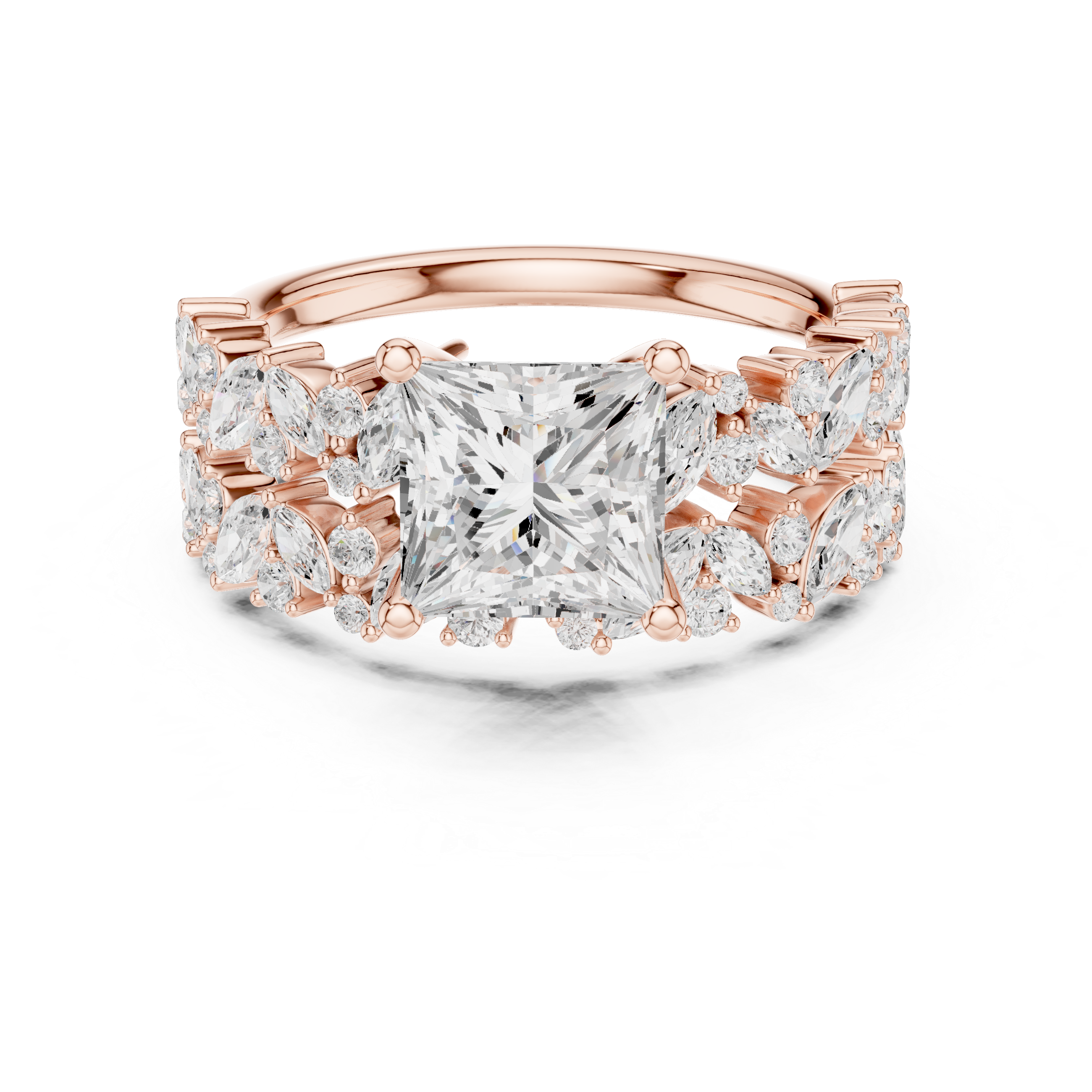 Dazzling Bloom Lab Grown Diamond Ring