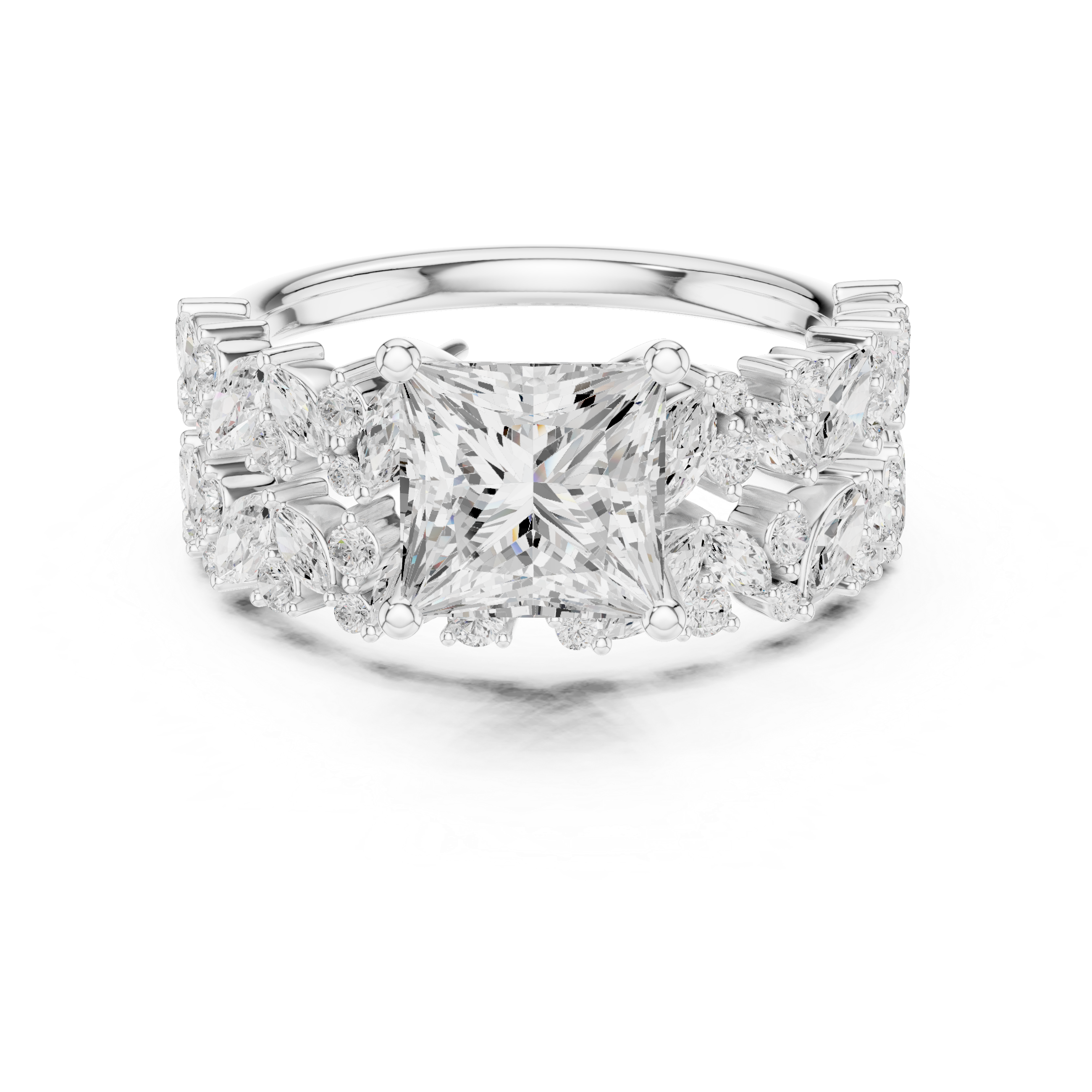 Dazzling Bloom Lab Grown Diamond Ring