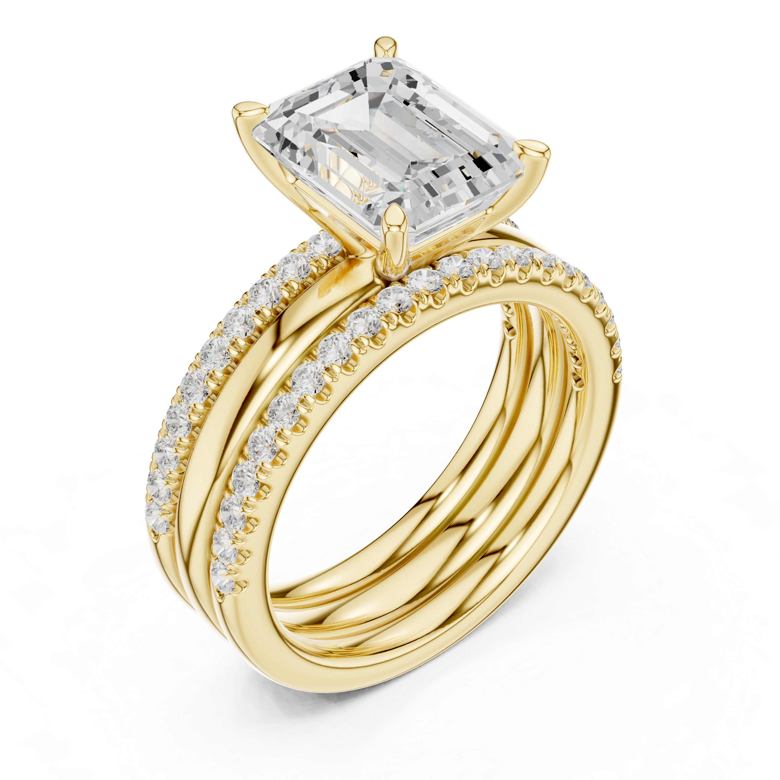Golden Serenity Lab Grown Diamond Ring