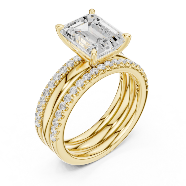 Golden Serenity Lab Grown Diamond Ring