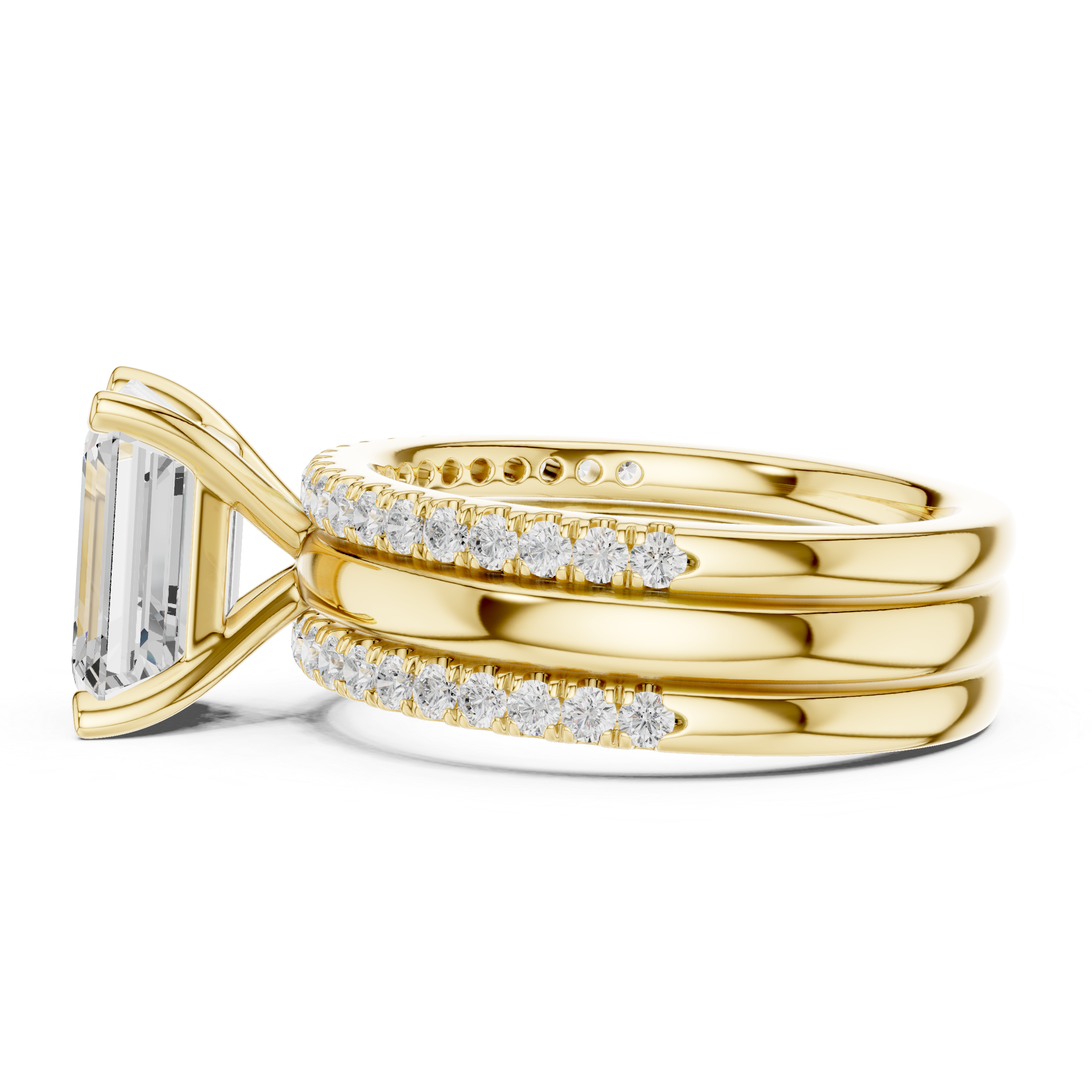 Golden Serenity Lab Grown Diamond Ring