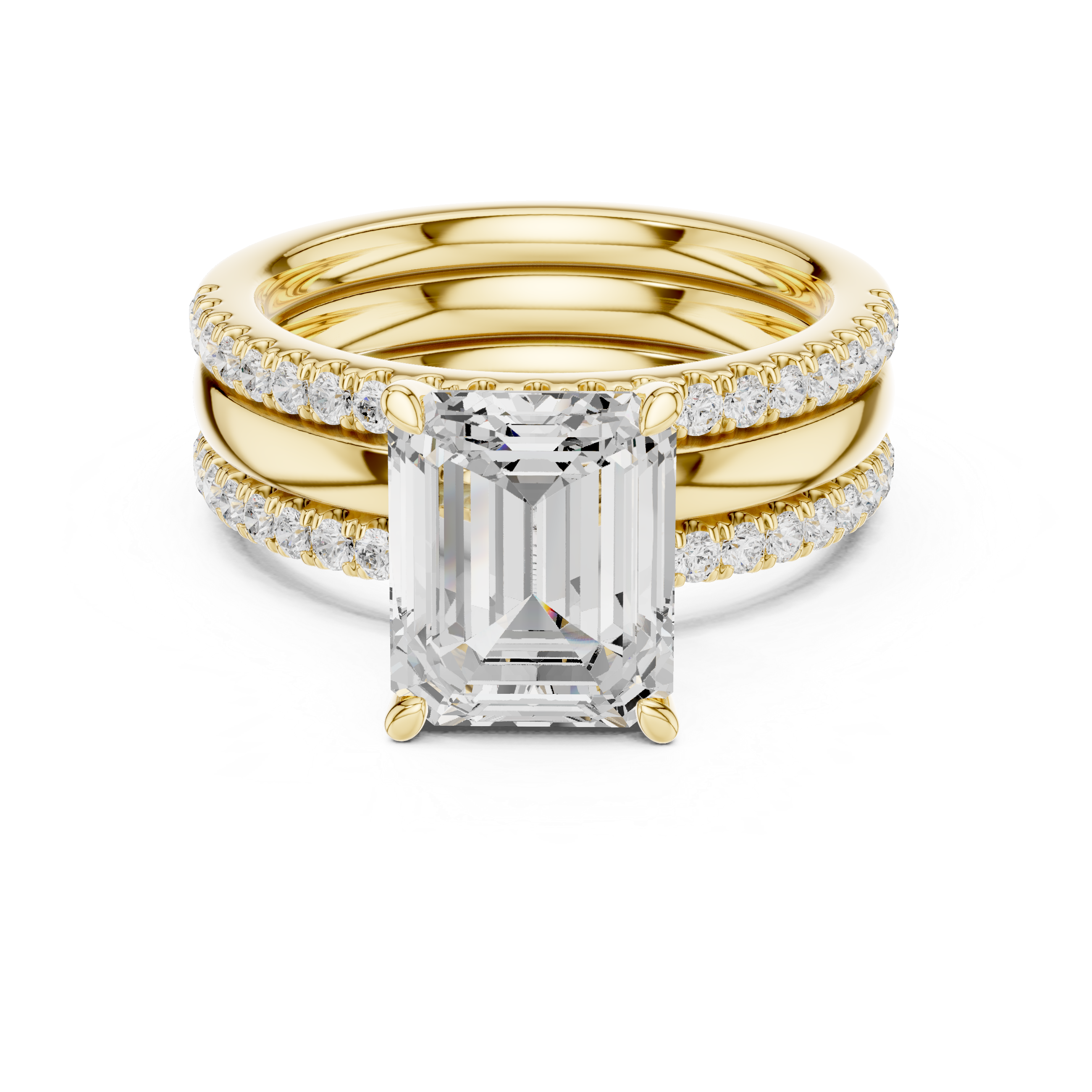 Golden Serenity Lab Grown Diamond Ring