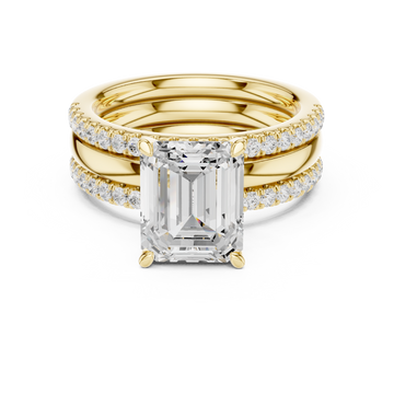 Golden Serenity Lab Grown Diamond Ring