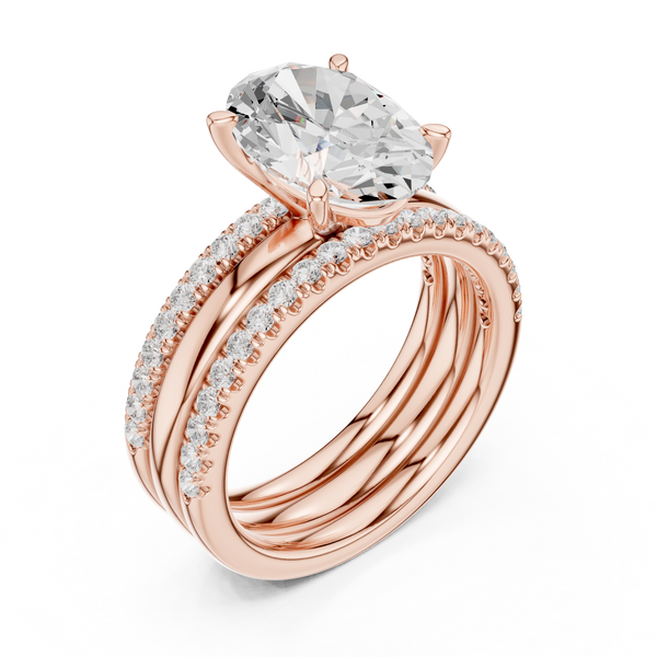 Golden Petal Lab Grown Diamond Ring