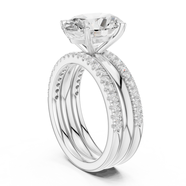 Golden Petal Lab Grown Diamond Ring