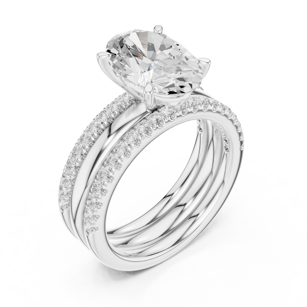 Golden Petal Lab Grown Diamond Ring