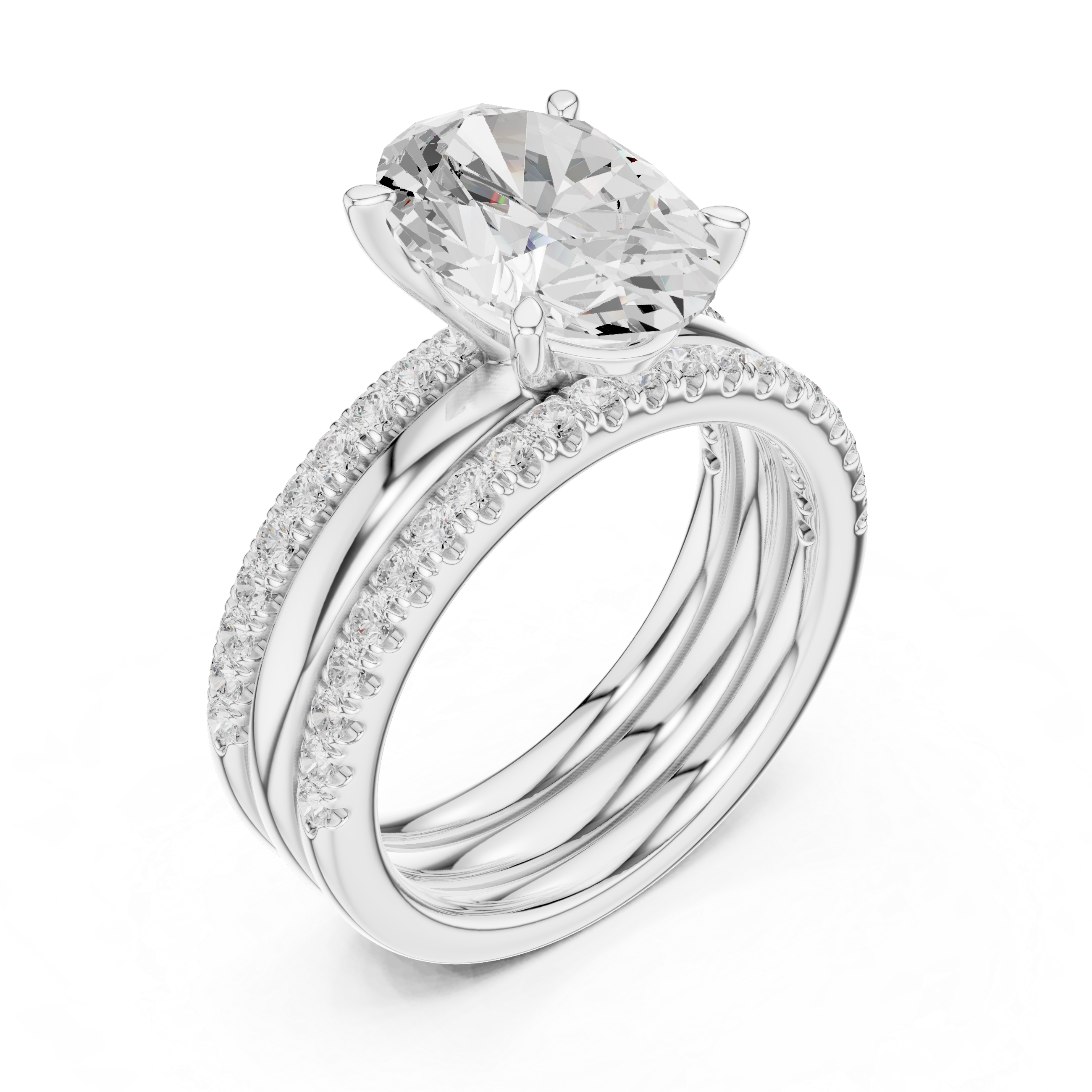 Golden Petal Lab Grown Diamond Ring