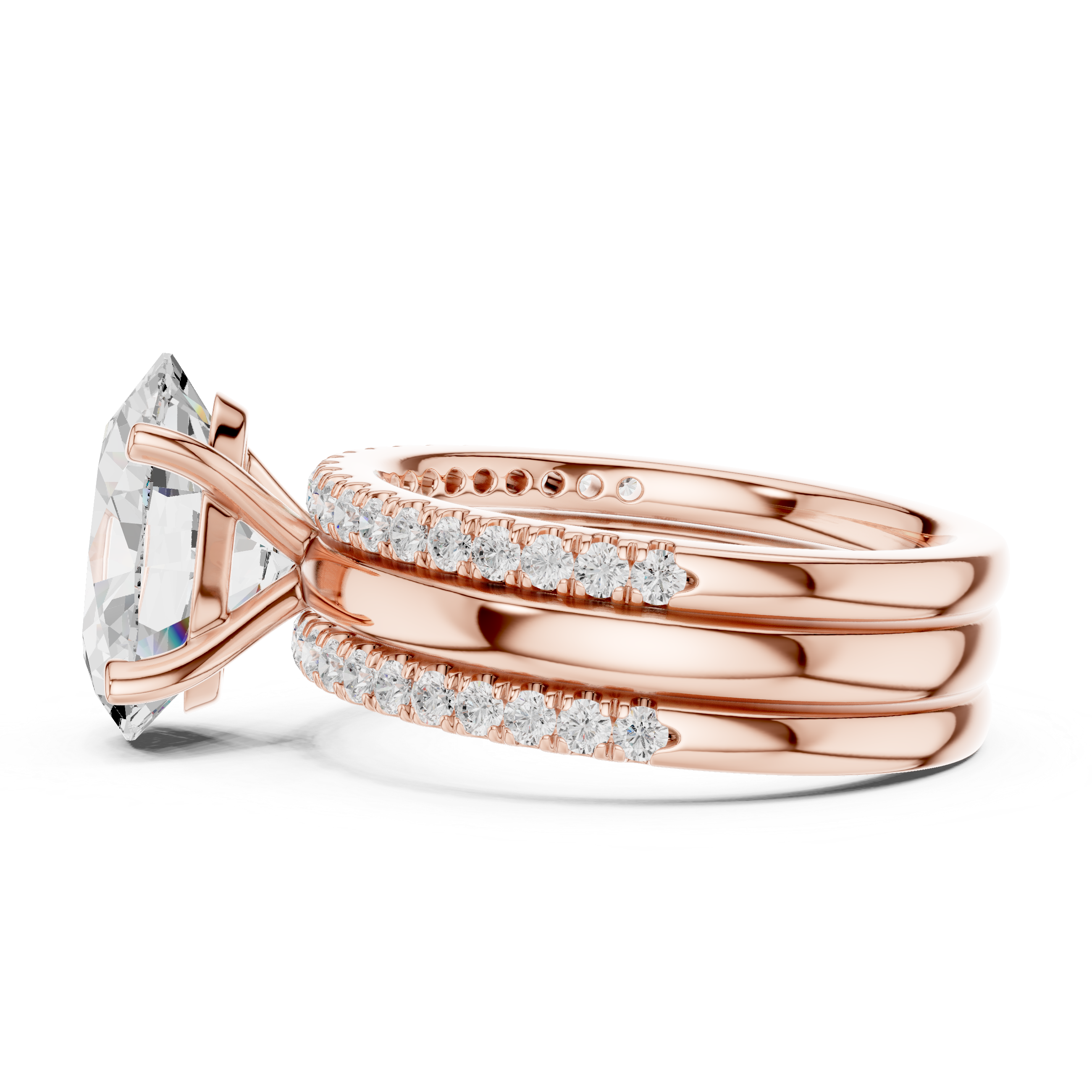Golden Petal Lab Grown Diamond Ring