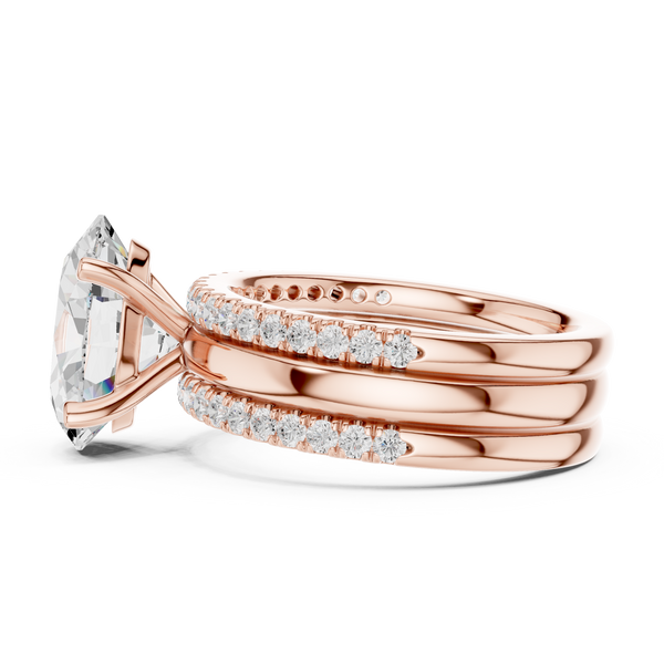 Golden Petal Lab Grown Diamond Ring