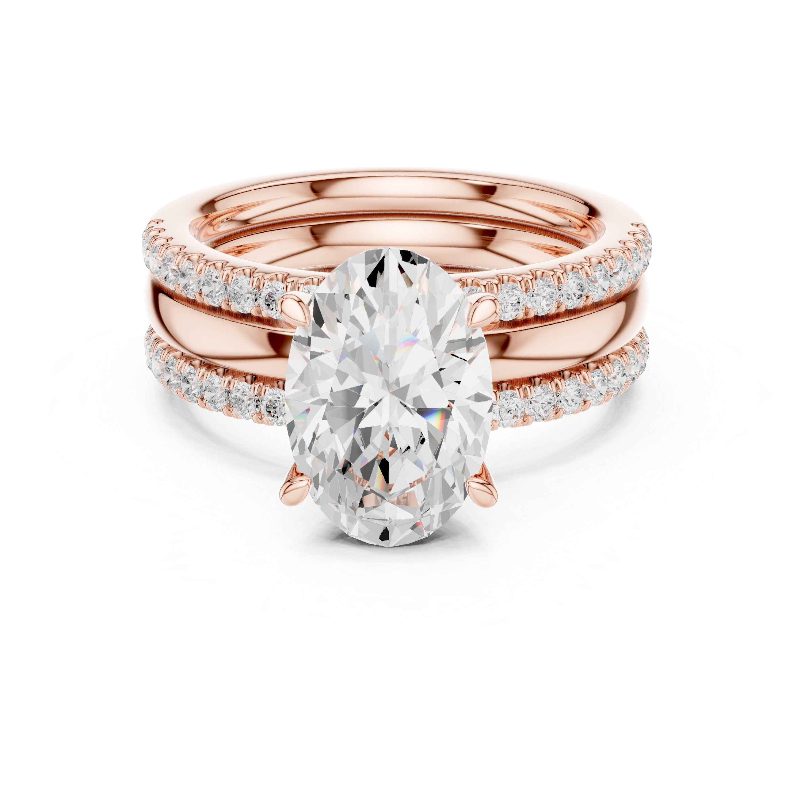 Golden Petal Lab Grown Diamond Ring
