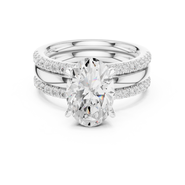 Golden Petal Lab Grown Diamond Ring