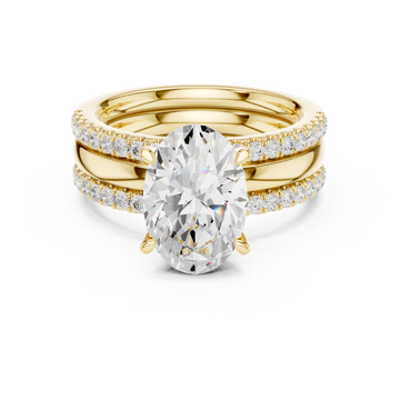 Golden Petal Lab Grown Diamond Ring