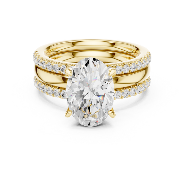 Golden Petal Lab Grown Diamond Ring