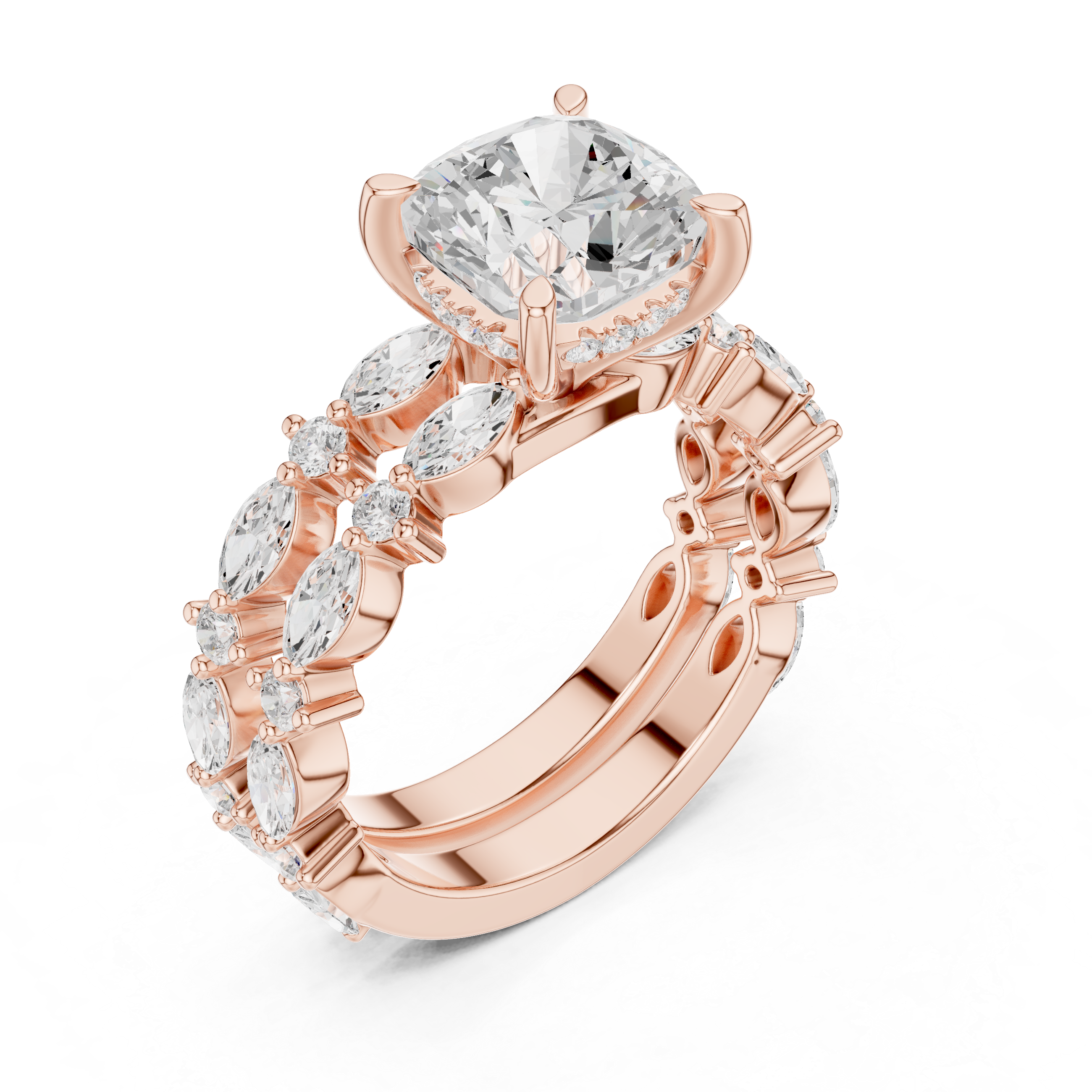 Velvet Petal Lab Grown Diamond Ring