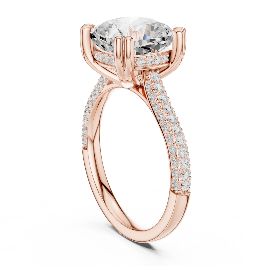 Radiant Blossom Lab Grown Diamond Ring