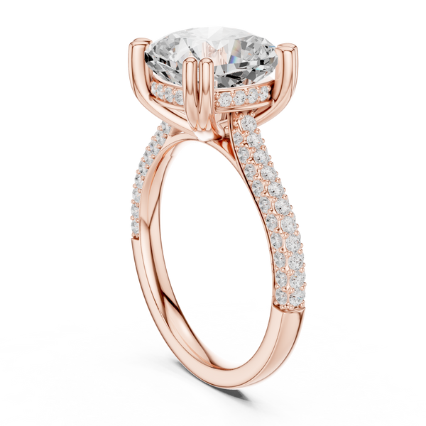 Radiant Blossom Lab Grown Diamond Ring