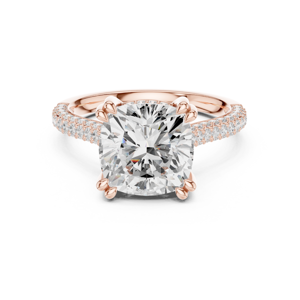 Radiant Blossom Lab Grown Diamond Ring