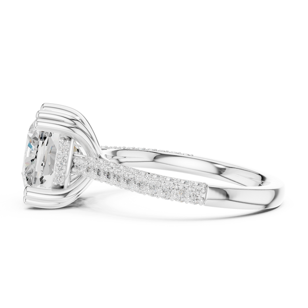 Radiant Blossom Lab Grown Diamond Ring