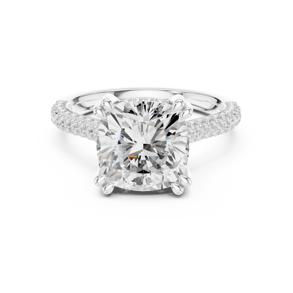 Radiant Blossom Lab Grown Diamond Ring