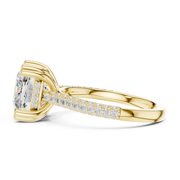 Radiant Blossom Lab Grown Diamond Ring