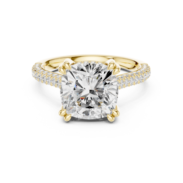 Radiant Blossom Lab Grown Diamond Ring