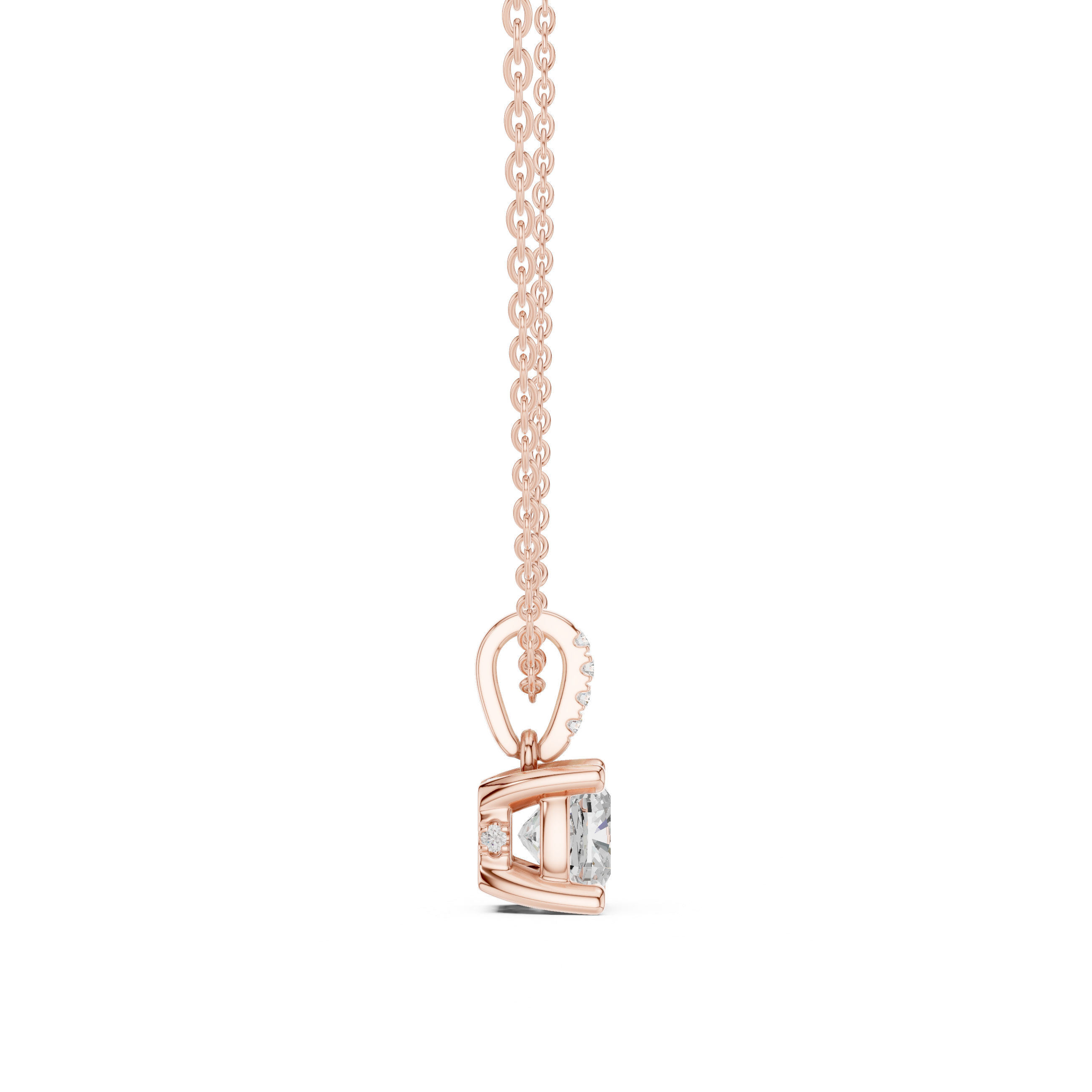 Captivating 1.5 ct Cushion Diamond Lab Grown Diamond Pendant