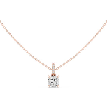 Captivating 1.5 ct Cushion Diamond Lab Grown Diamond Pendant