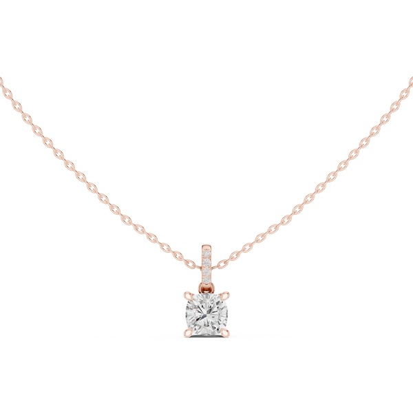 Captivating 1.5 ct Cushion Diamond Lab Grown Diamond Pendant