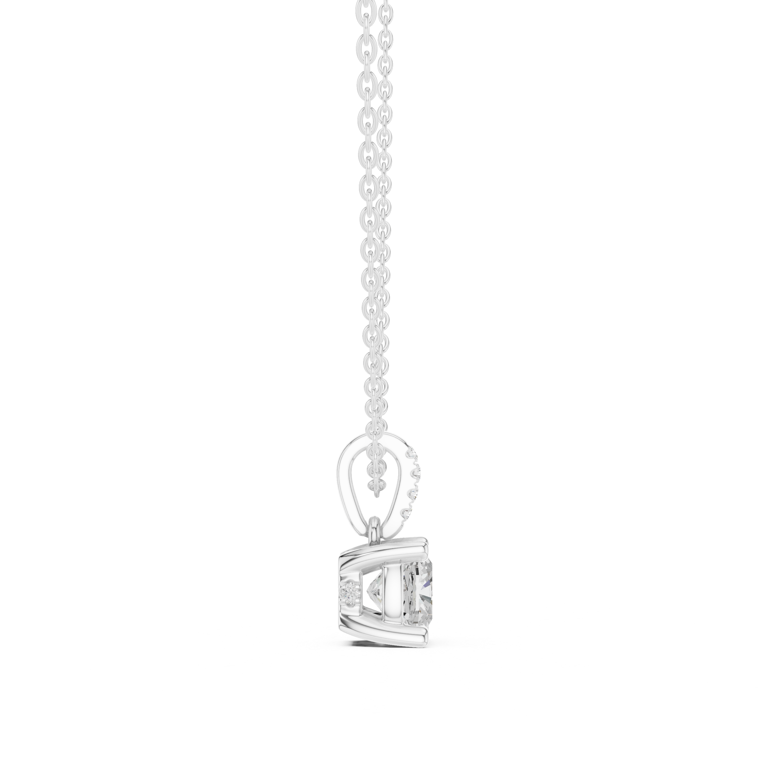 Captivating 1.5 ct Cushion Diamond Lab Grown Diamond Pendant